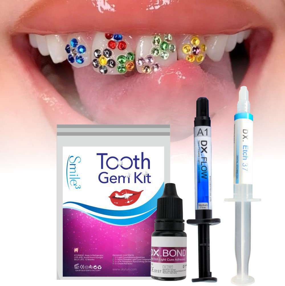 Teeth Whitening App - HOT Tooth Gem Kit Teeth Decorations