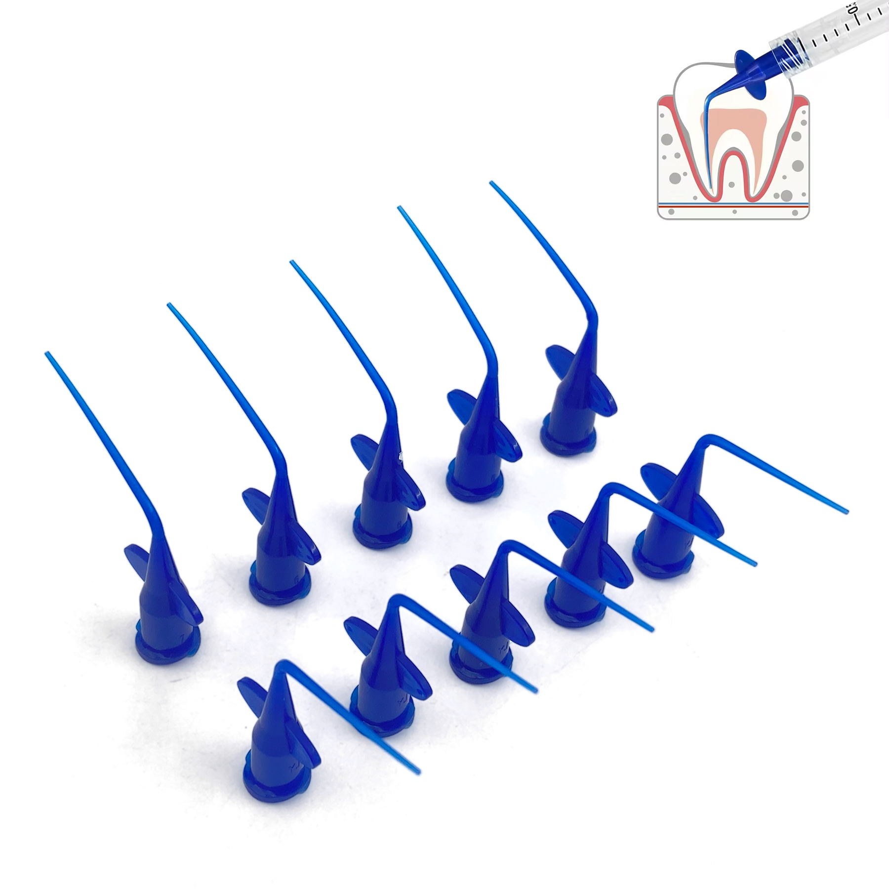 Teeth Whitening Tips - Tomenty 100pcs Disposable Irrigation Rinse Tips