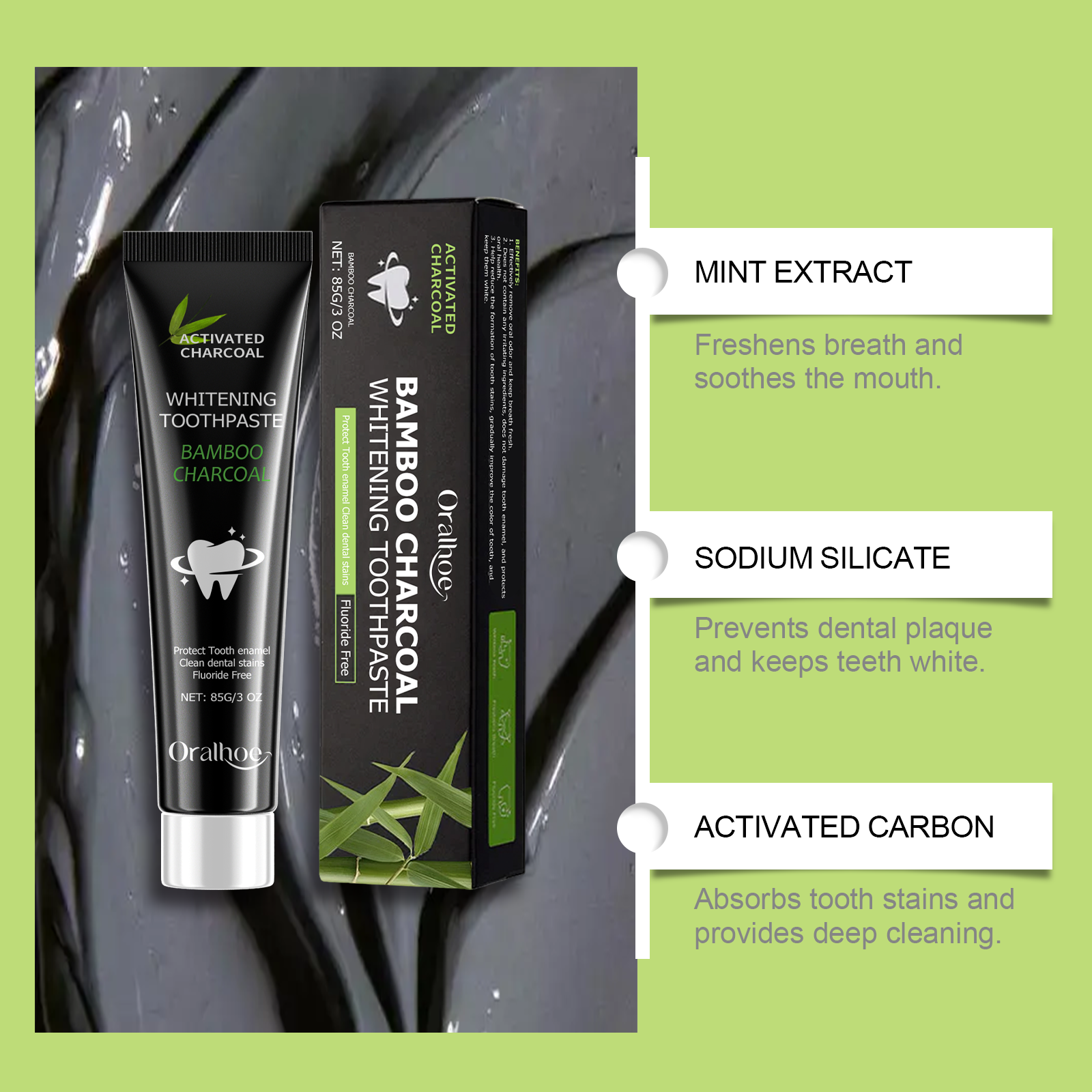 Bamboo Charcoal Deep Teeth Yel - Teeth Whitening Charcoal 리뷰 및 가격