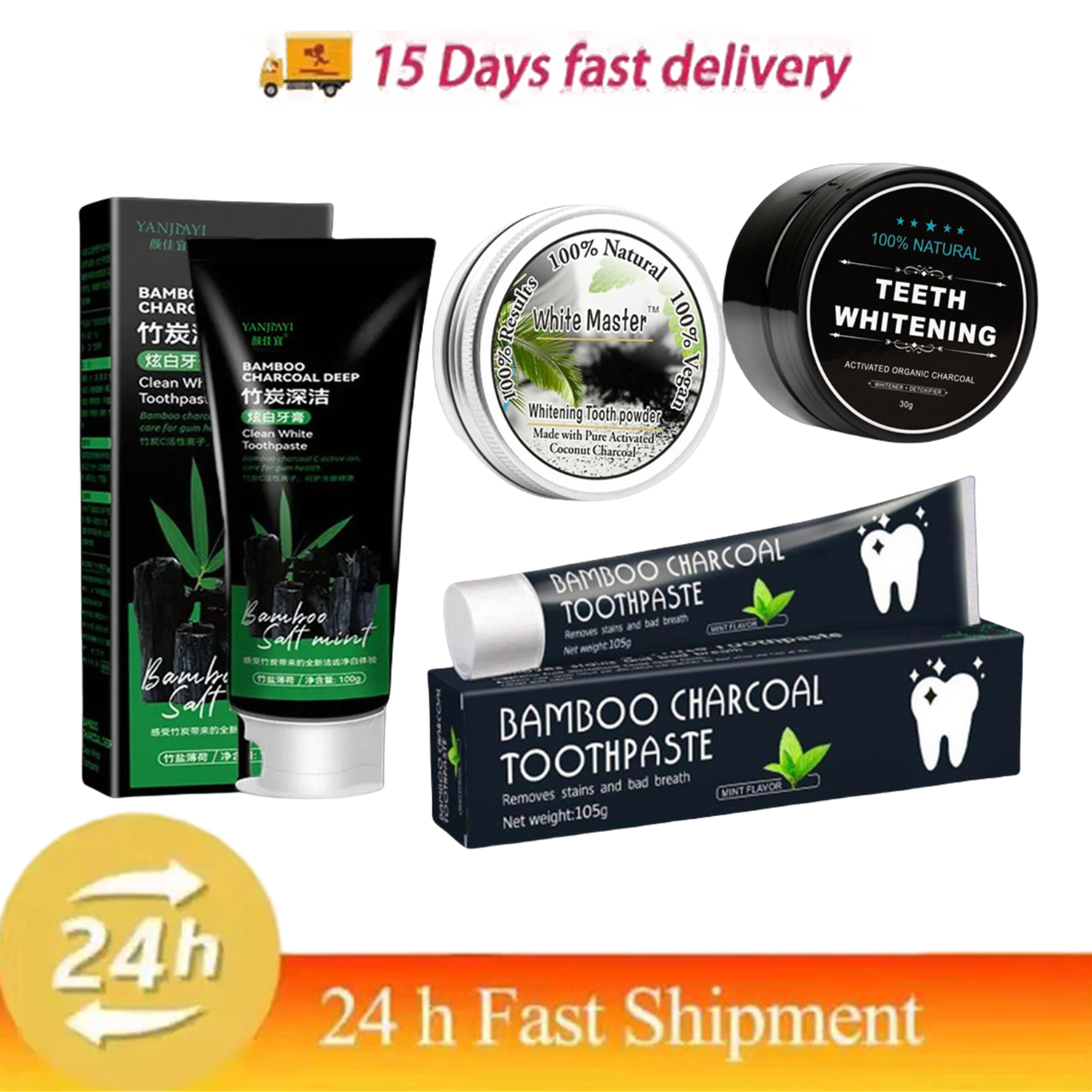 Bamboo Charcoal Toothpaste Whi - Teeth Whitening Charcoal 리뷰 및 가격