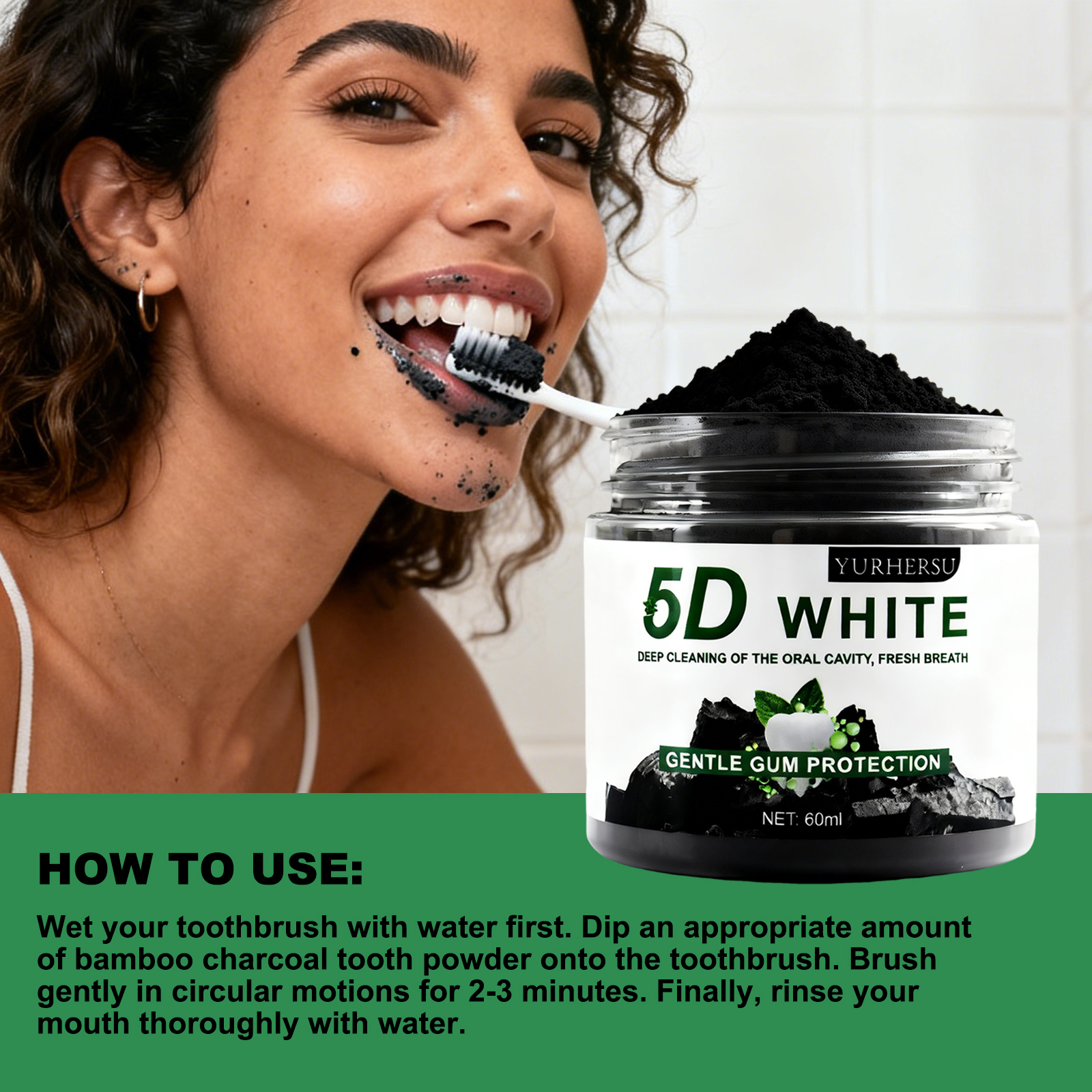 Bamboo Charcoal Teeth Whitenin - Teeth Whitening Filter 리뷰 및 가격