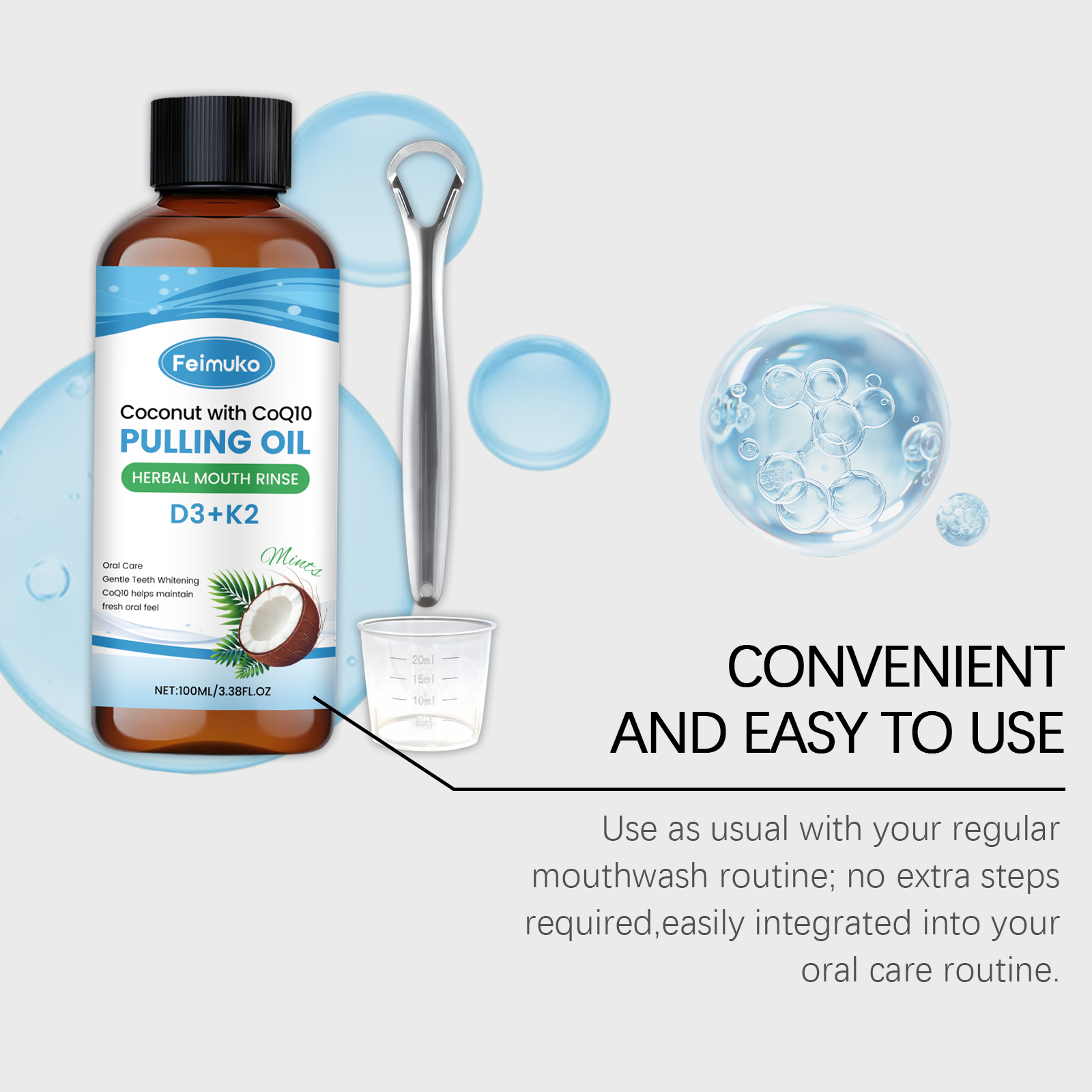 Coconut Mint Pulling Oil Mouth - Teeth Whitening Oil Pulling 리뷰 및 가격