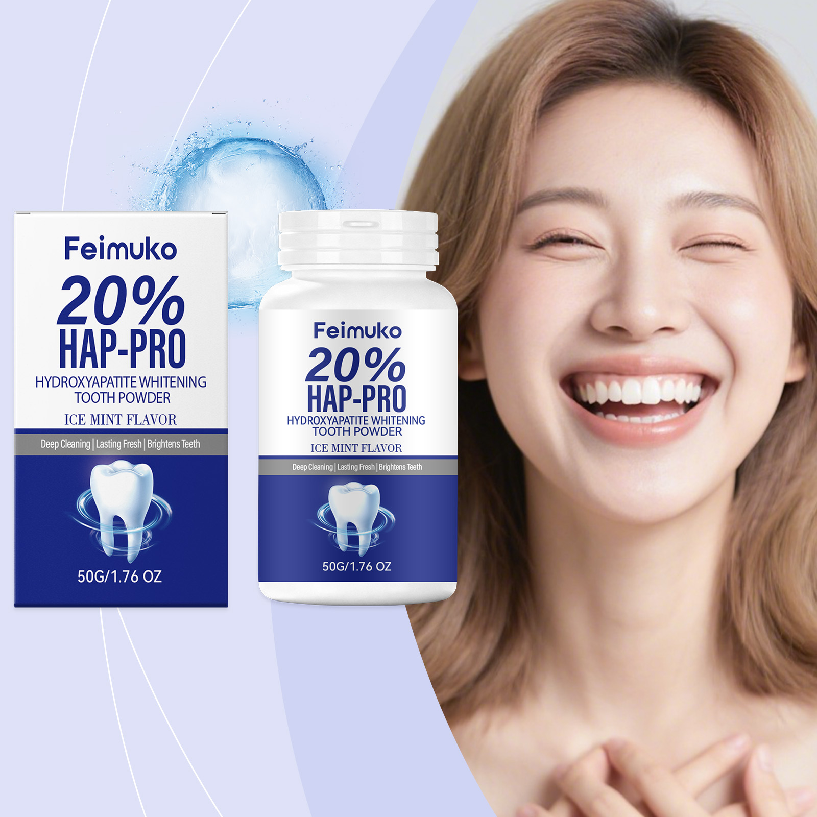 20% Hydroxyapatite Tooth Powde - Teeth Whitening App 리뷰 및 가격