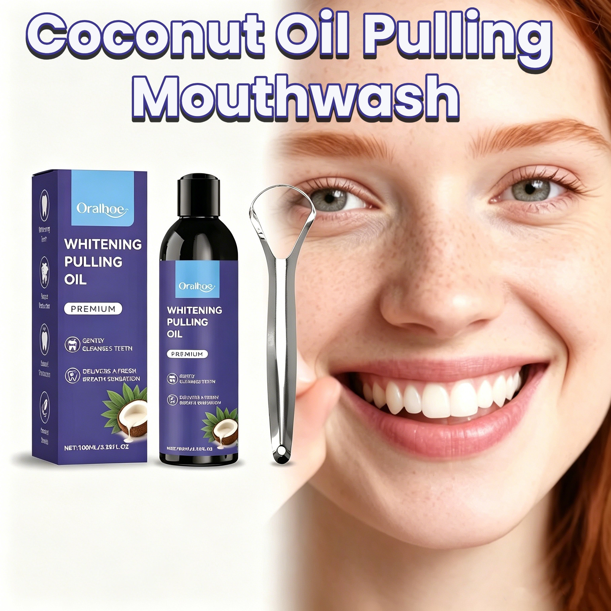 Coconut Oil Pulling Mouthwash  - Teeth Whitening Oil Pulling 리뷰 및 가격