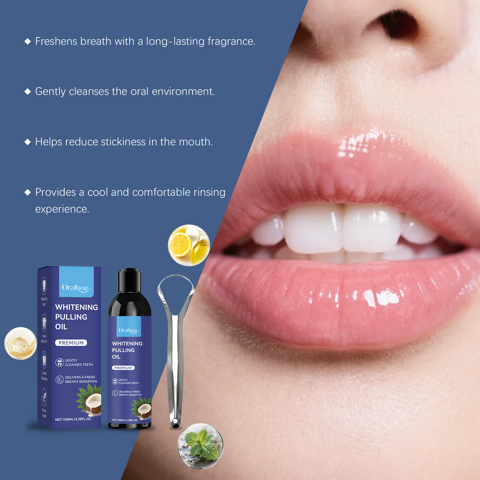 Coconut Oil Pulling Mouthwash  - Teeth Whitening Oil Pulling 리뷰 및 가격