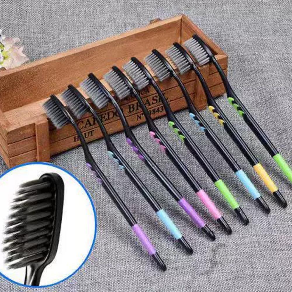 10PCS Toothbrush Natural Bambo - Teeth Whitening Charcoal 리뷰 및 가격