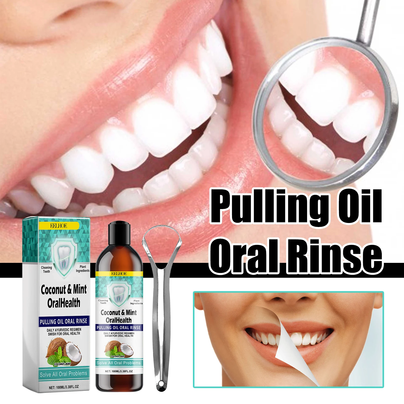 Coconut Mint Pulling Oil Mouth - Teeth Whitening Oil Pulling 리뷰 및 가격