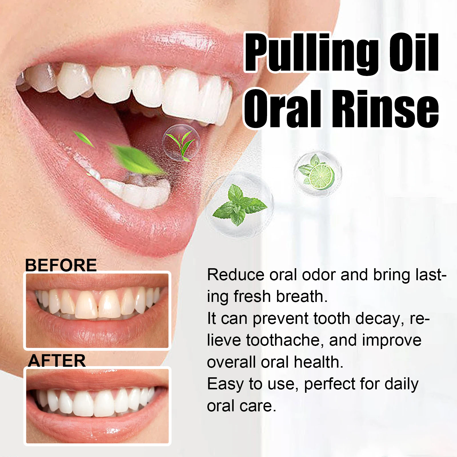 Coconut Mint Pulling Oil Mouth - Teeth Whitening Oil Pulling 리뷰 및 가격