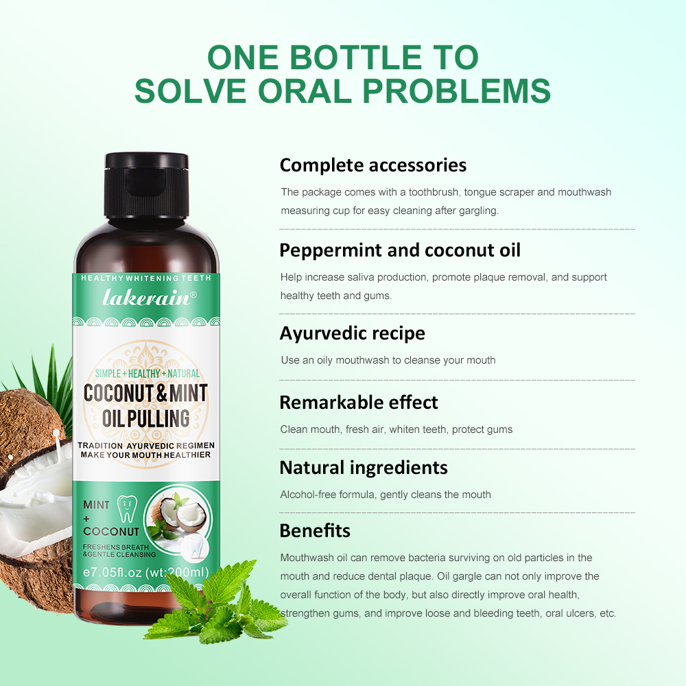Coconut Mint Pulling Oil Mouth - Teeth Whitening Oil Pulling 리뷰 및 가격