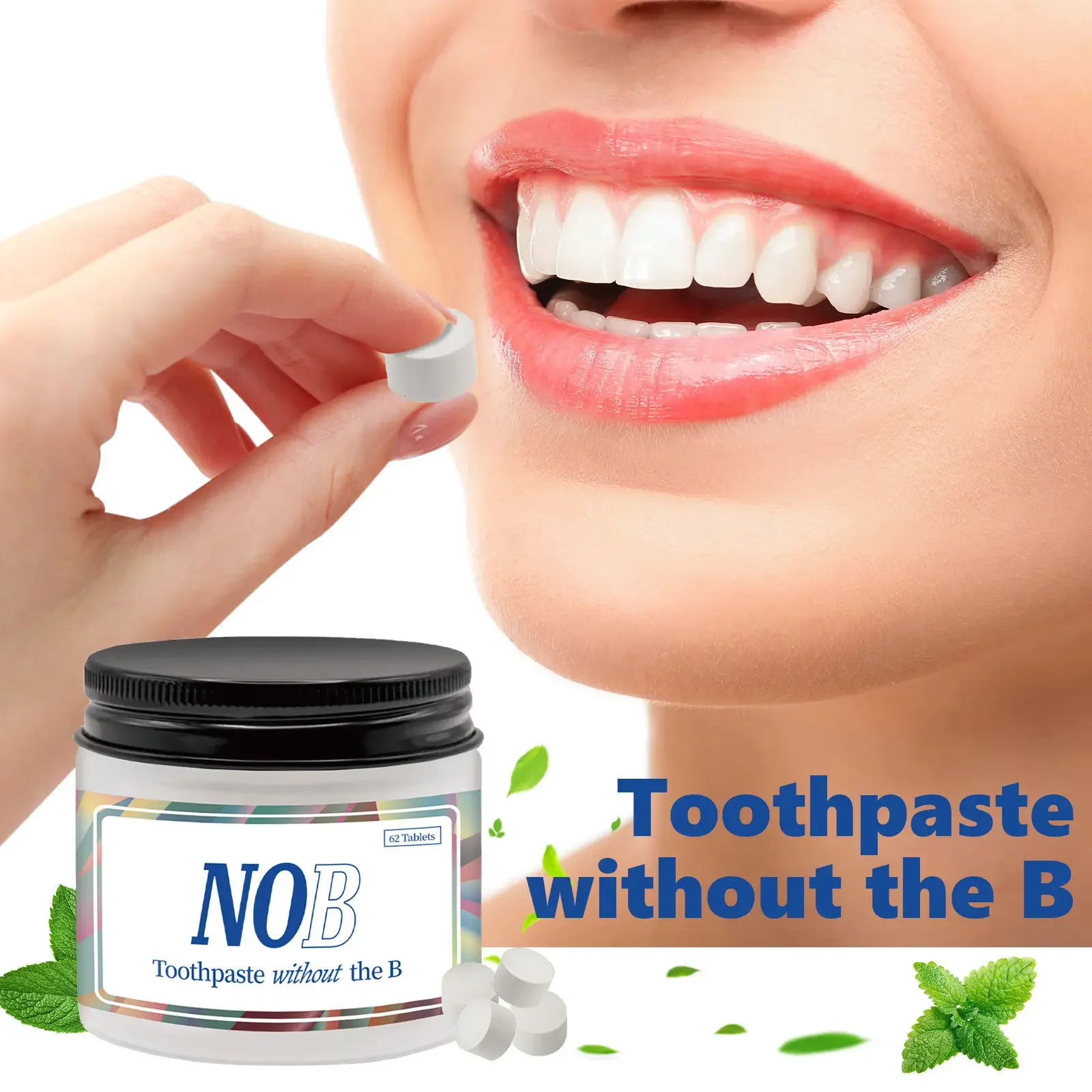 Solid Toothpaste Tablets Mint  - Teeth Whitening Charcoal 리뷰 및 가격