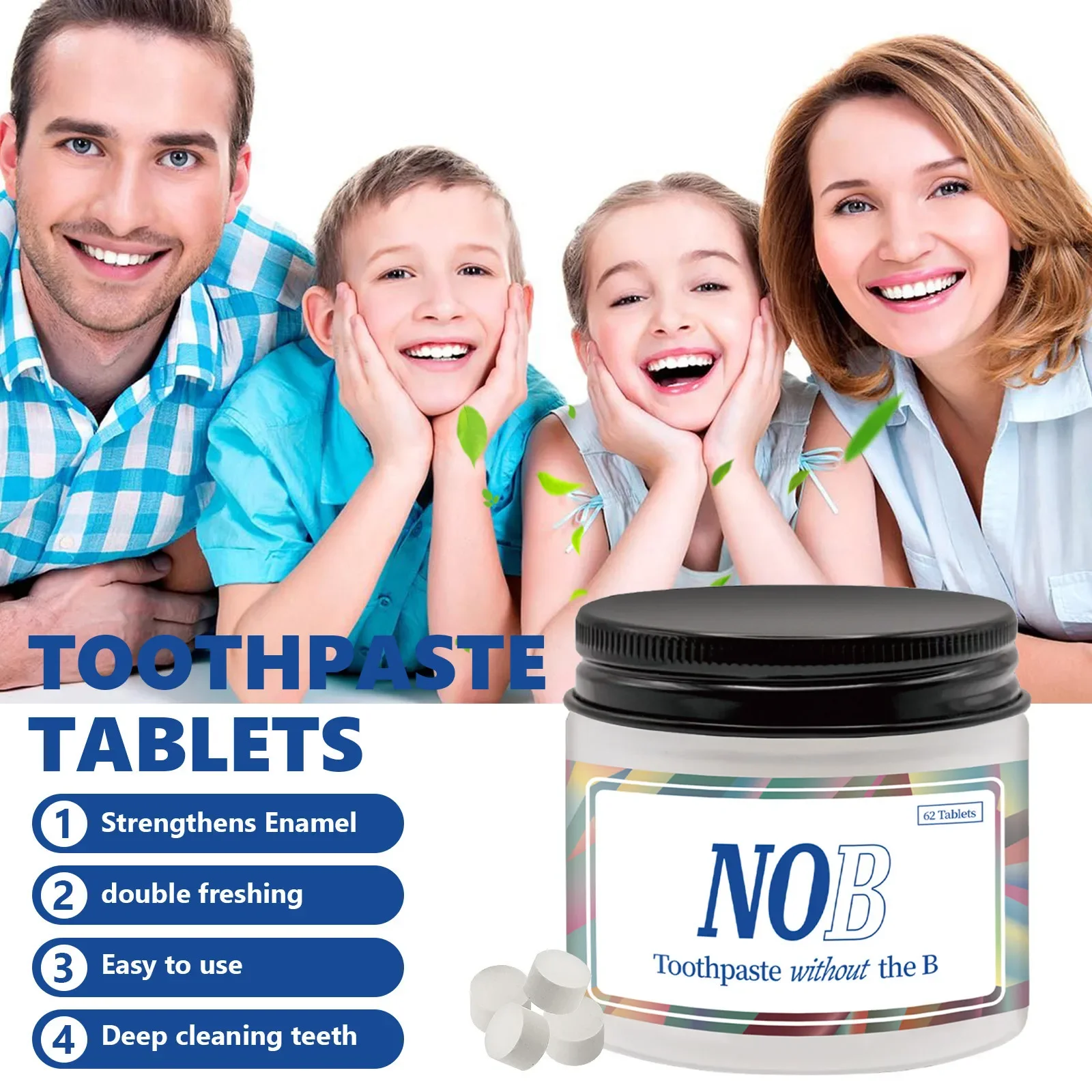 Solid Toothpaste Tablets Mint  - Teeth Whitening Charcoal 리뷰 및 가격