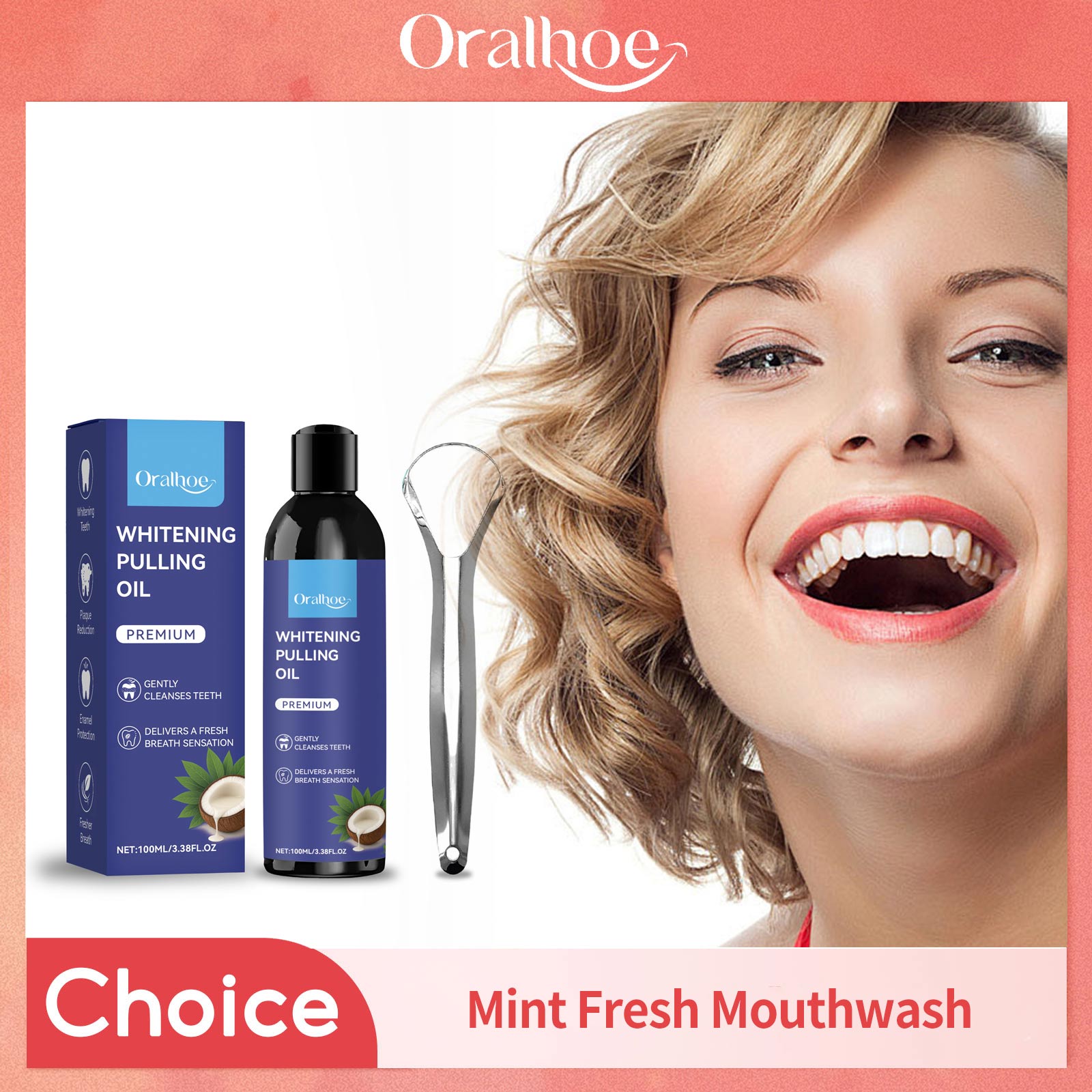 Coconut Pulling Oil With Tongu - Teeth Whitening Oil Pulling 리뷰 및 가격