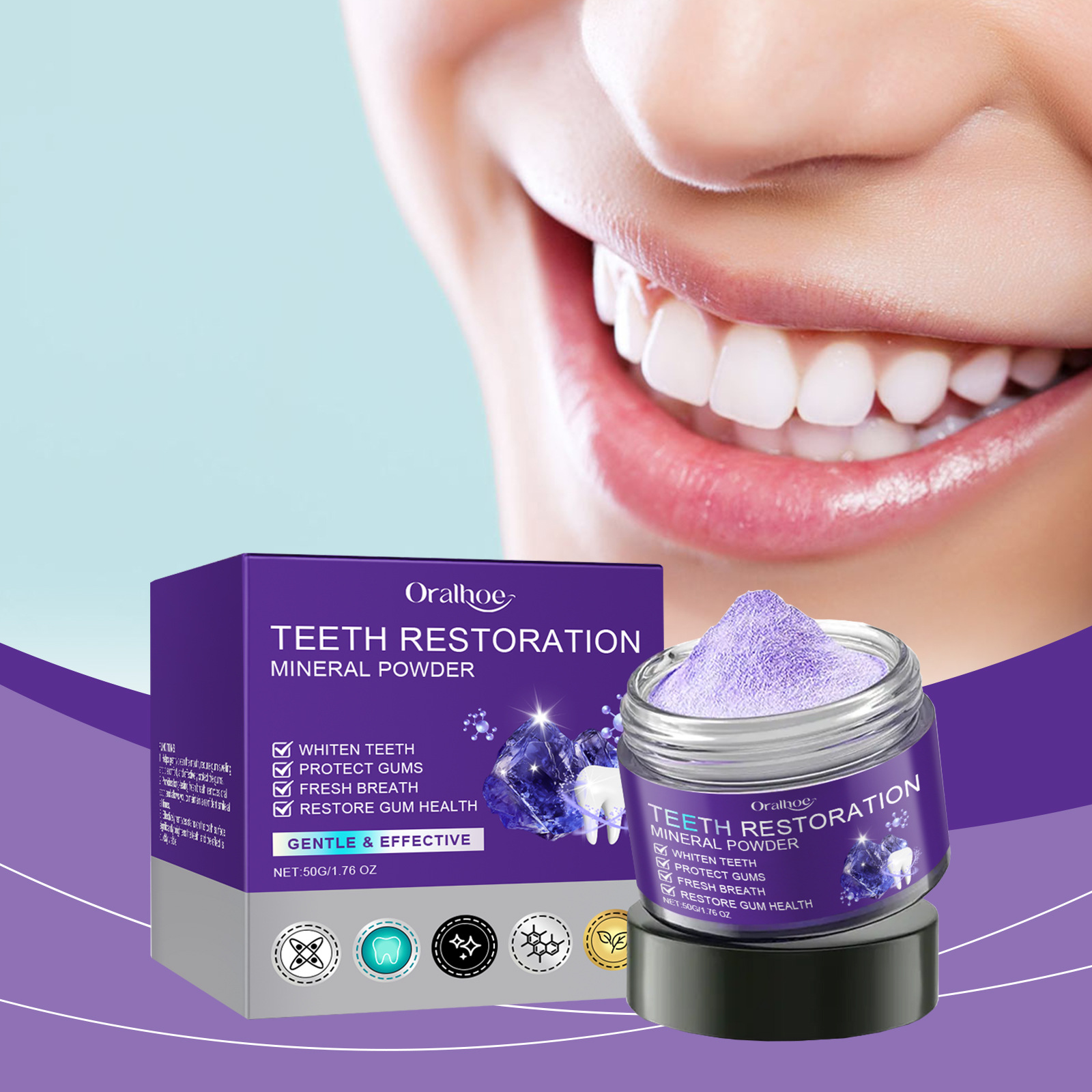 Teeth Restoration Mineral Powd - Teeth Whitening App 리뷰 및 가격