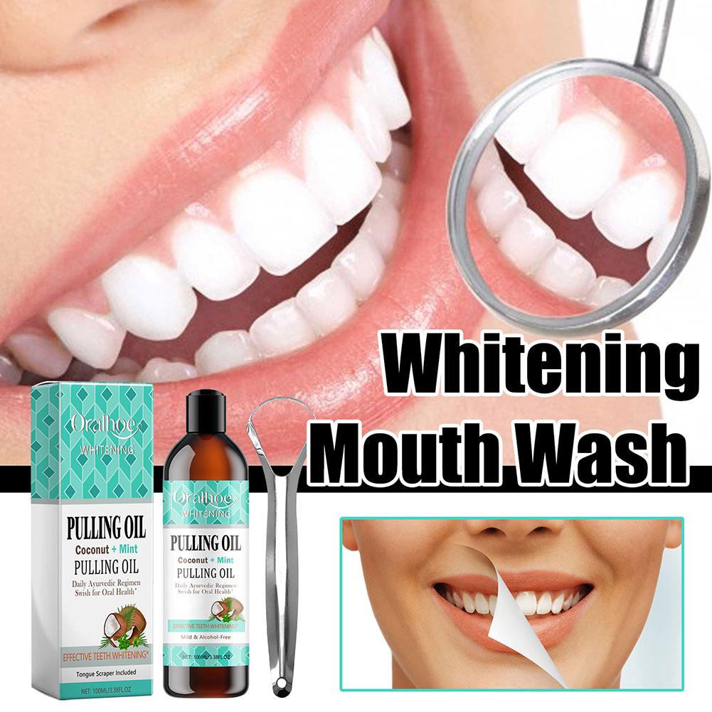 Coconut Mint Pulling Oil Mouth - Teeth Whitening Oil Pulling 리뷰 및 가격