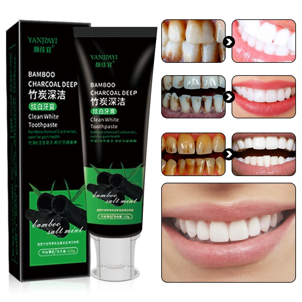 110g Bamboo Charcoal Black Too - Teeth Whitening Charcoal 리뷰 및 가격