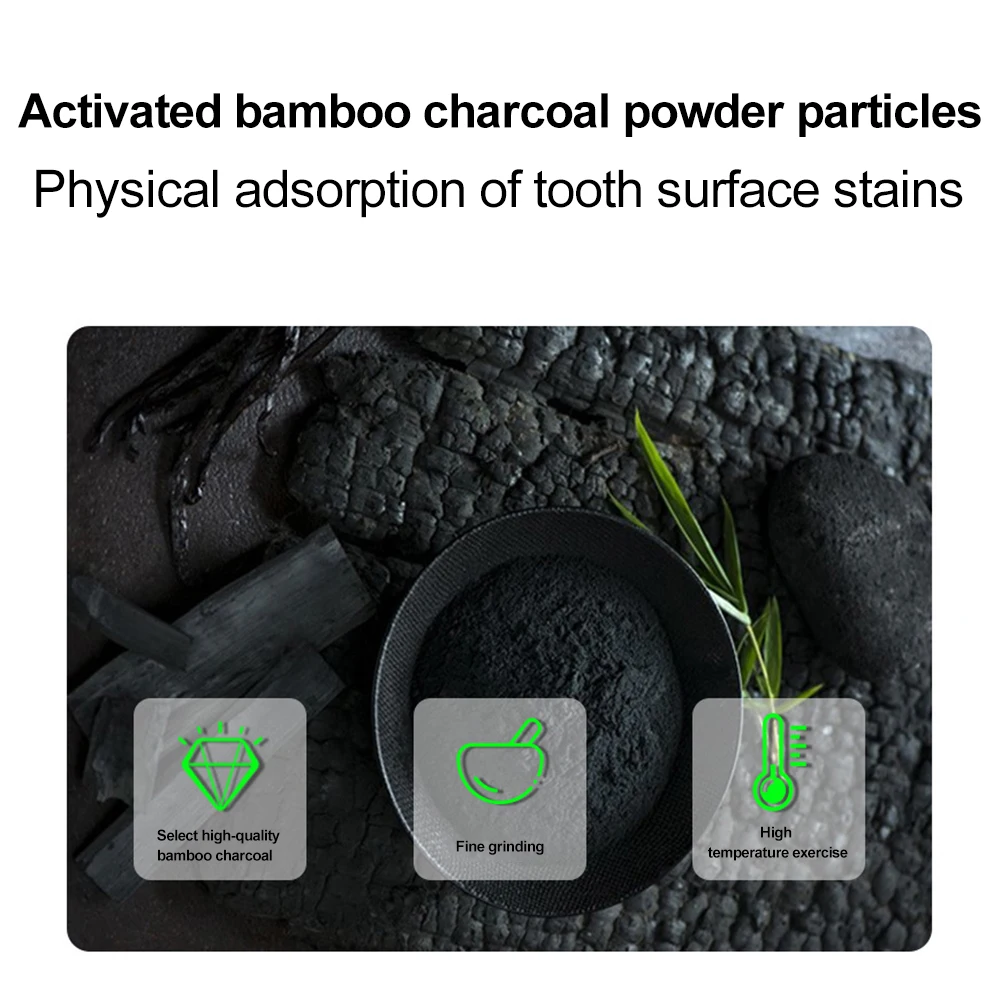 110g Bamboo Charcoal Black Too - Teeth Whitening Charcoal 리뷰 및 가격