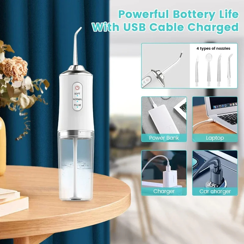 Smart Electric Oral Irrigator  - Water Flosser Cordless 리뷰 및 가격