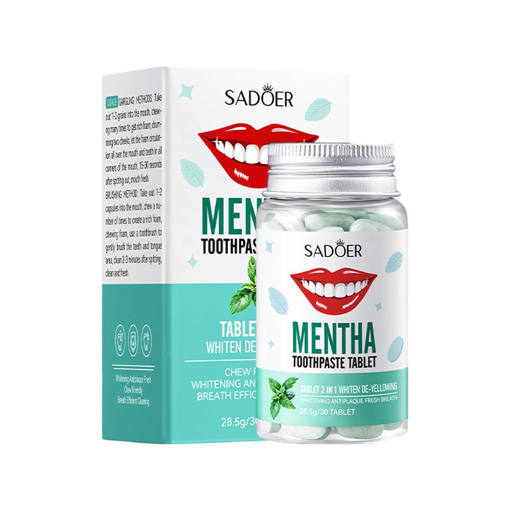 Mint Solid Toothpaste Tablets  - Teeth Whitening Filter 리뷰 및 가격